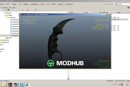 Nóż Karambit CS:GO do GTA 5 — 2