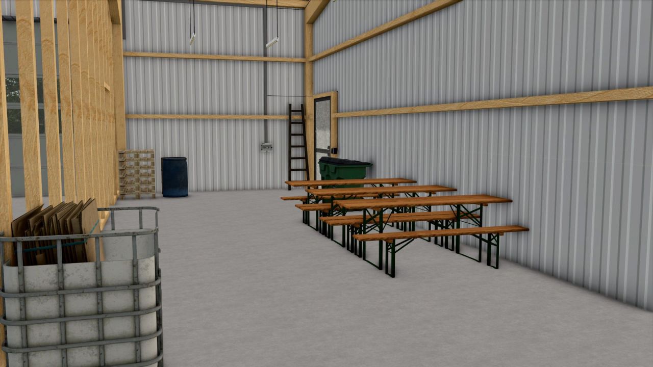 Промисловий машинний ангар Sebimodding для Farming Simulator 25