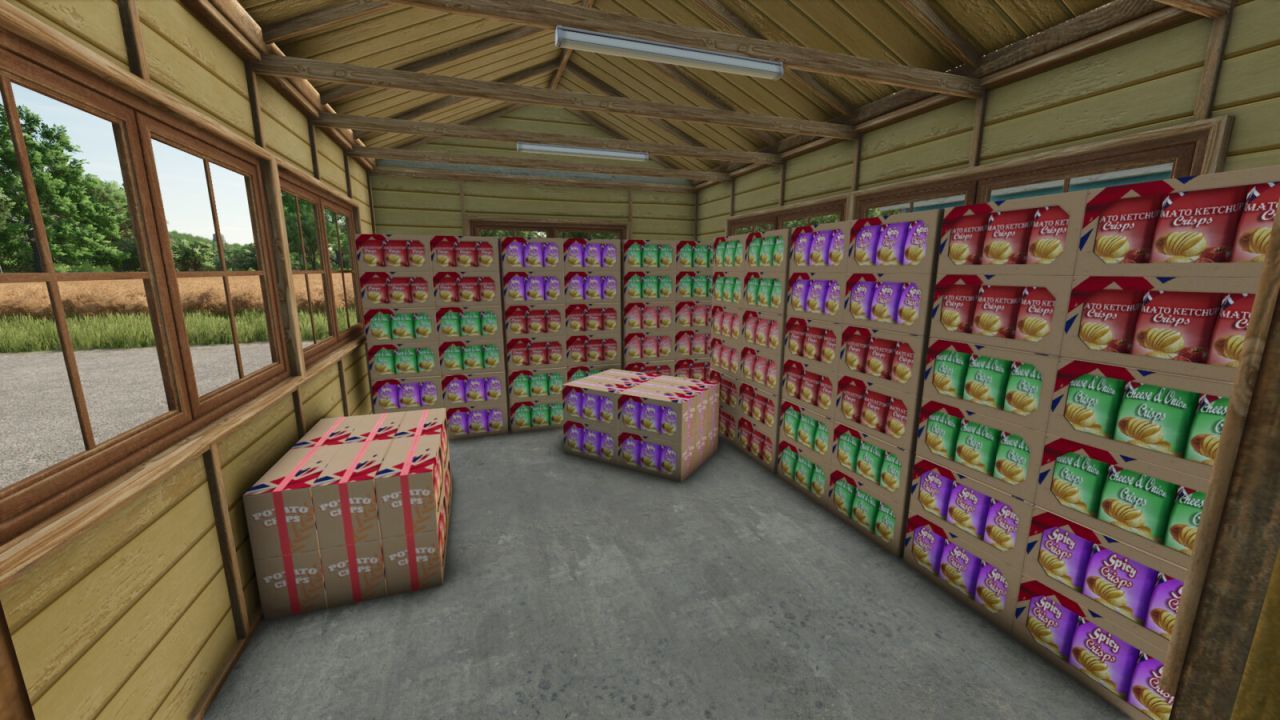 Efektywny British & Canadian Potato/Corn Chip Processing Plant — Zakład Chipsów i Tortilli dla FS25