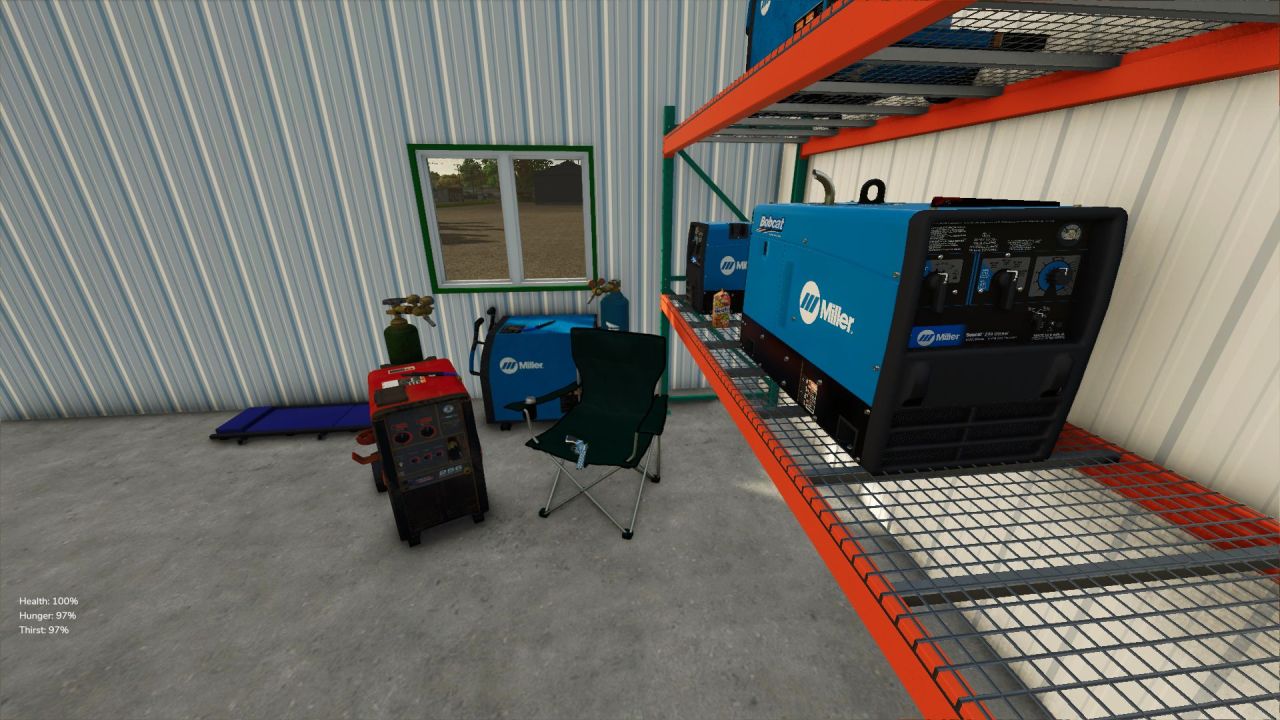 Effizienter MILLER Welder für Farming Simulator 25 – Realistische Werkstatt auf dem Bauernhof