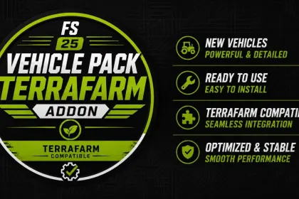 Пакет техніки TerraFarm Addon для Farming Simulator 25