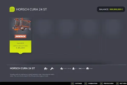 Культиватор Horsch Cura 24ST для Farming Simulator 25 — 2