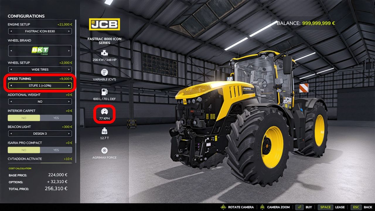 Модифікатор швидкості для Farming Simulator 25