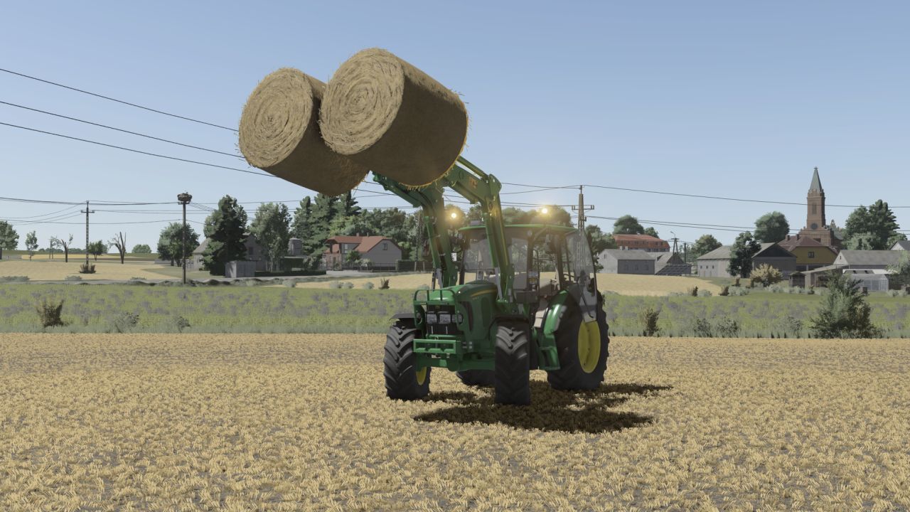 Трактор John Deere 5R для Farming Simulator 25