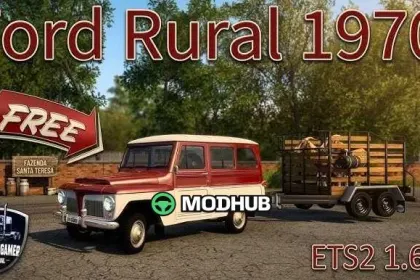 Rural set + trailer 1.60 for ETS2