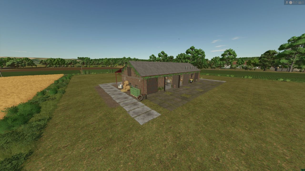 Свинарник Pig Barn для Farming Simulator 25