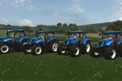 Трактор New Holland T6 Series для Farming Simulator 25