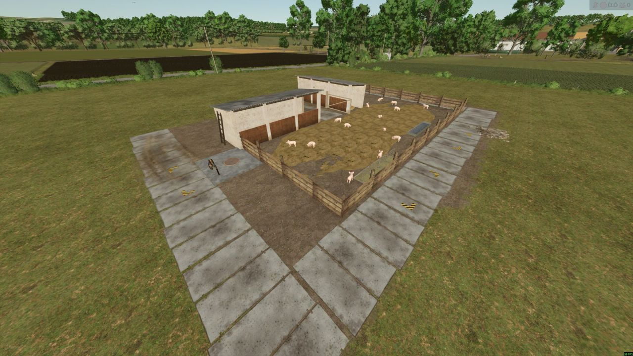 Свинарник Home stand pig barn для Farming Simulator 25
