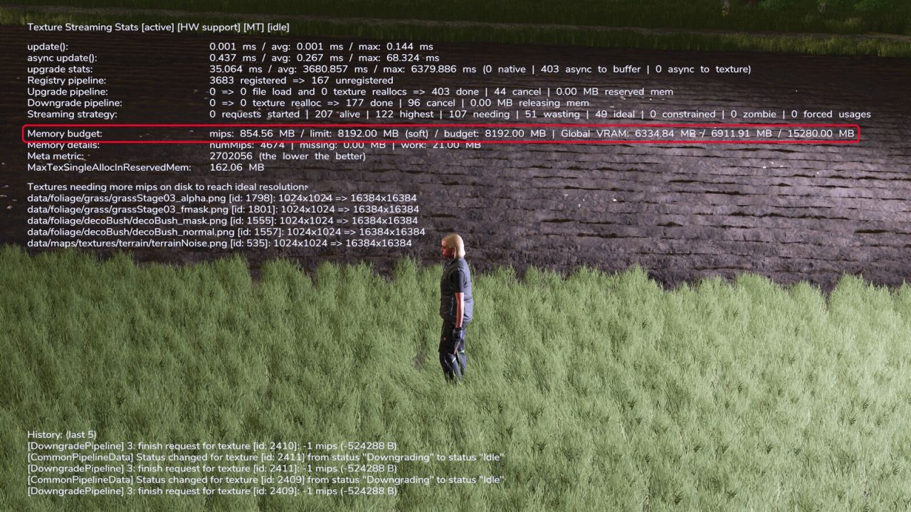 Effektiver Texture Streaming Budget Optimizer für Farming Simulator 25 — Weniger Texturflimmern