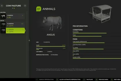 Realistisches Enhanced Animal System für FS25 — Zucht, Laktation und Smart Tiergesundheit