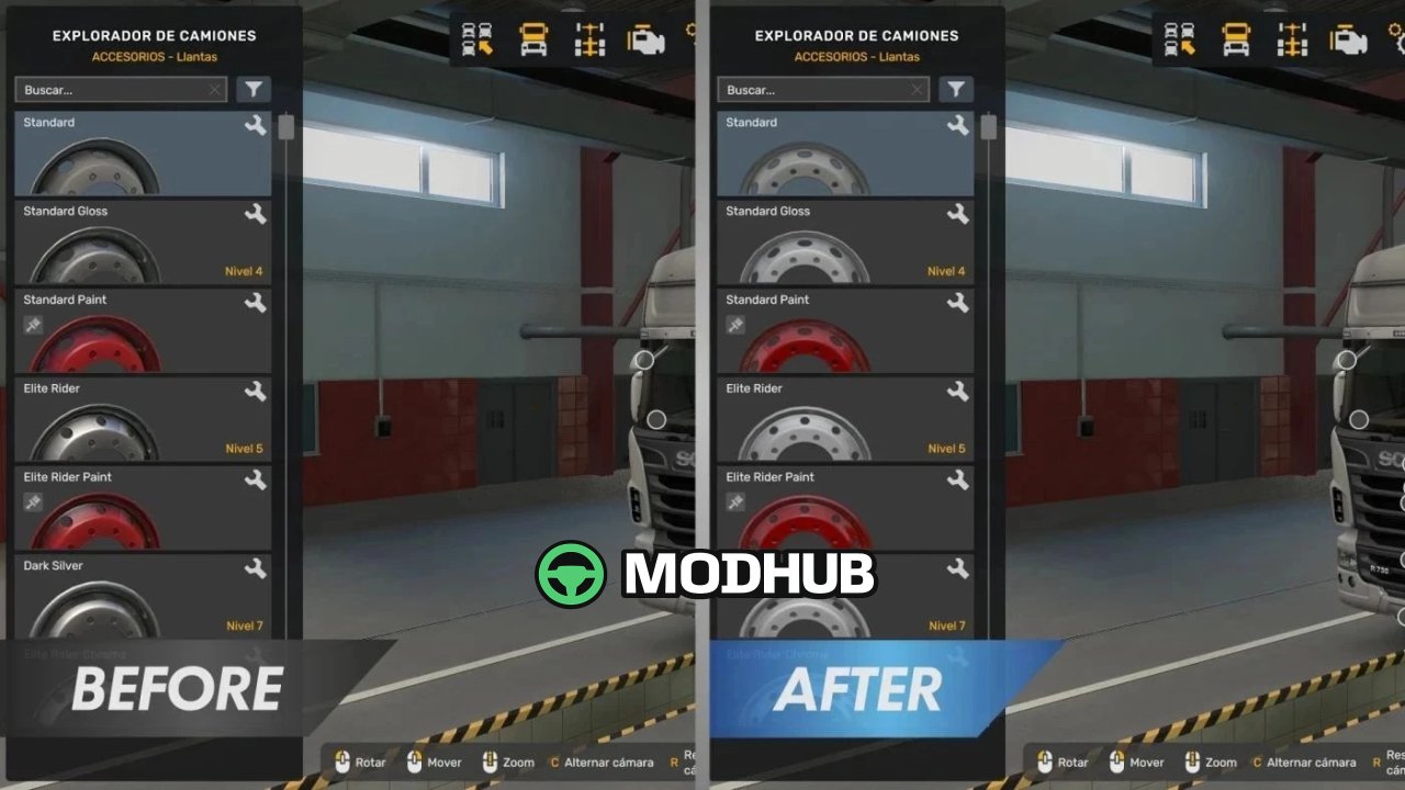 Тюнінг коліс Wheel Tuning Remastered v1.4 для ETS2