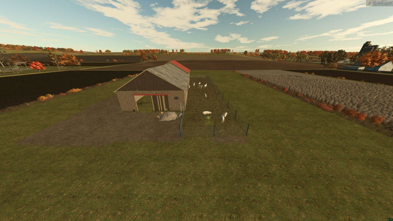 Скотний двір для овець Sheep Barn для Farming Simulator 25