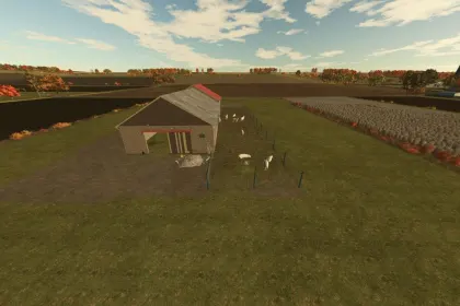 Скотний двір для овець Sheep Barn для Farming Simulator 25 — 2