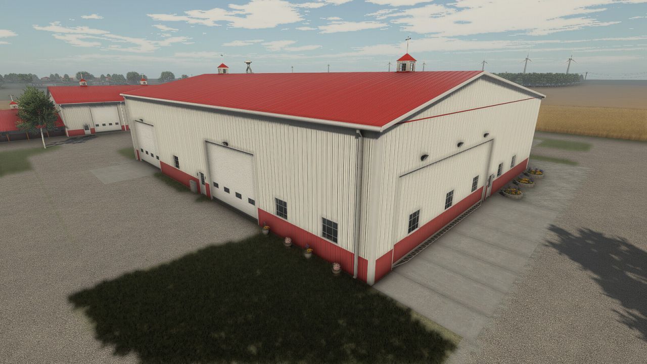 Ефективна Майстерня American Midwest Maintenance Shop для Ремонту та Зберігання Техніки у FS25
