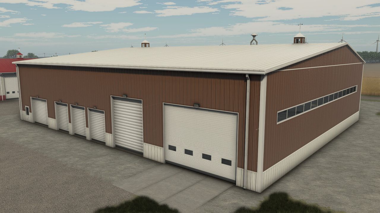 Ефективна Майстерня American Midwest Maintenance Shop для Ремонту та Зберігання Техніки у FS25