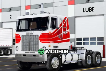 Truck GMC White Cabover v1.8 for ATS
