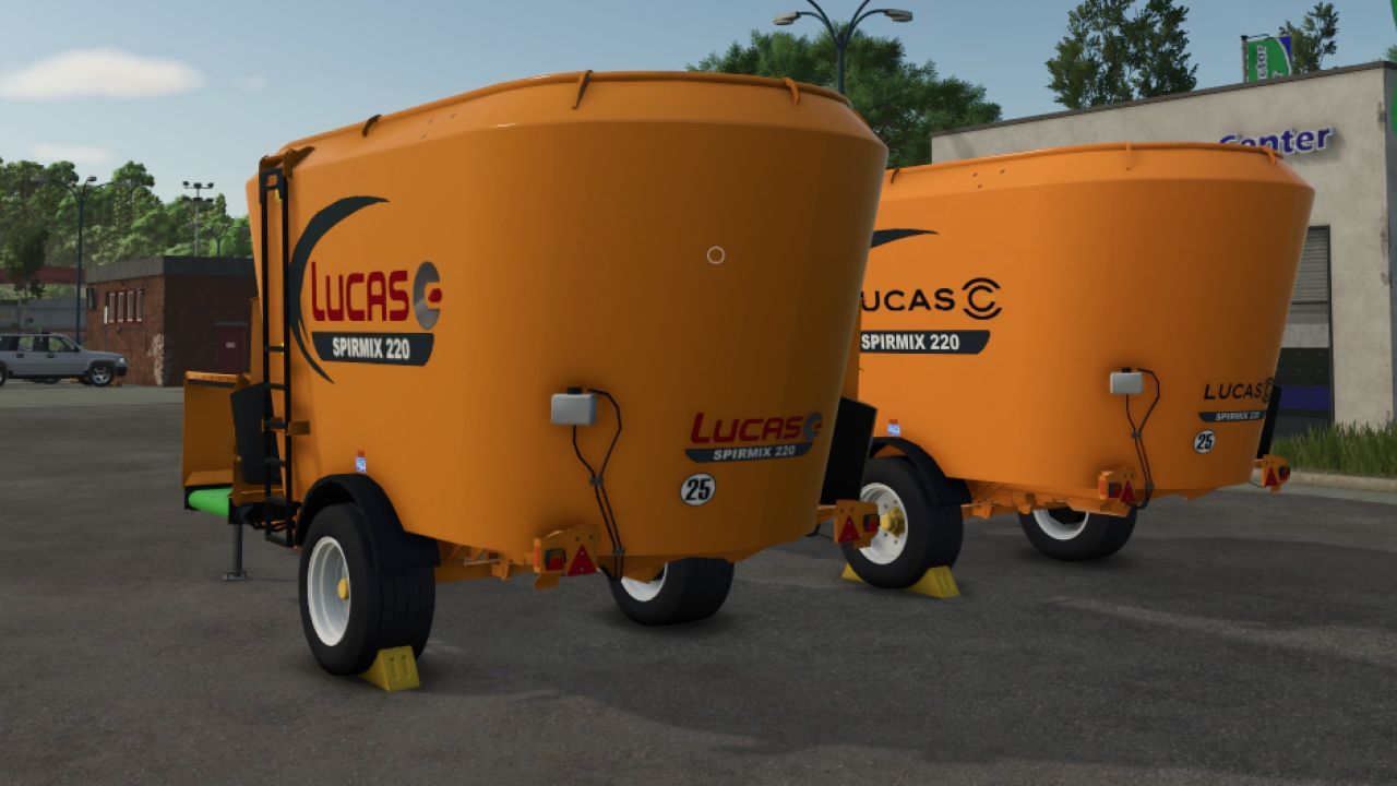 Змішувач кормів Lucas SPIRMIX 220 для Farming Simulator 25
