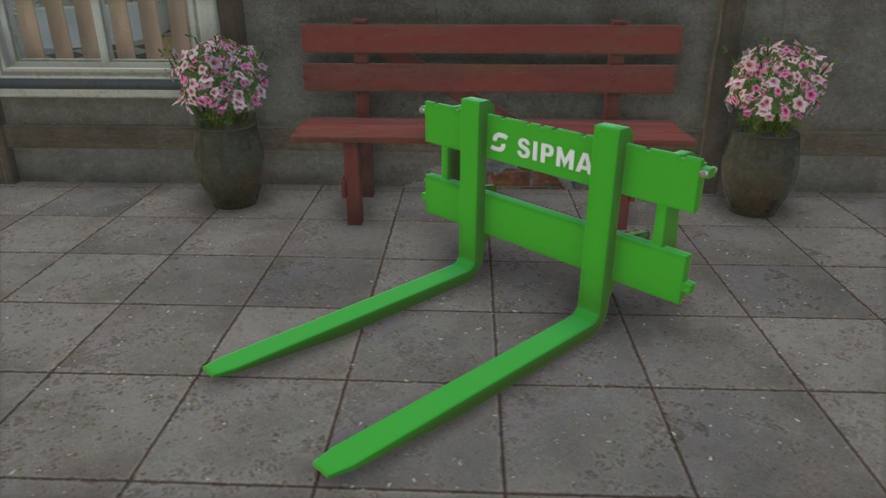 Efektywne Widelce do Palet Sipma Pallet Fork — Szybkie Ładowanie w Farming Simulator 25