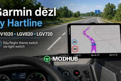 Навігатор Garmin dezl by Hartline v3.0 1.60 для ETS2