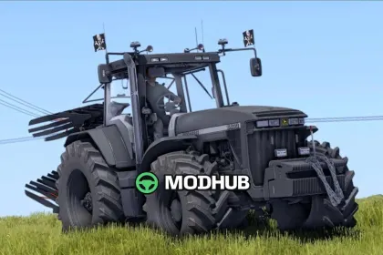 Трактор John Deere 8000 Series Dark Style v1.0 для FS25