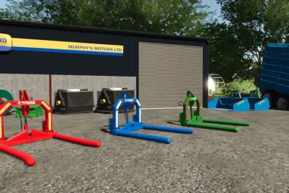 Навісний/відкидний вилач для тюків O'Hagan Engineering Folding Bale Lifter для Farming Simulator 25