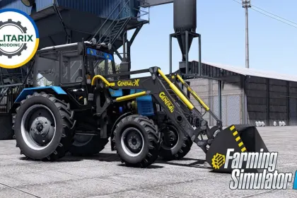 Фронтальний навантажувач GENERAL-X з ковшем для Farming Simulator 22