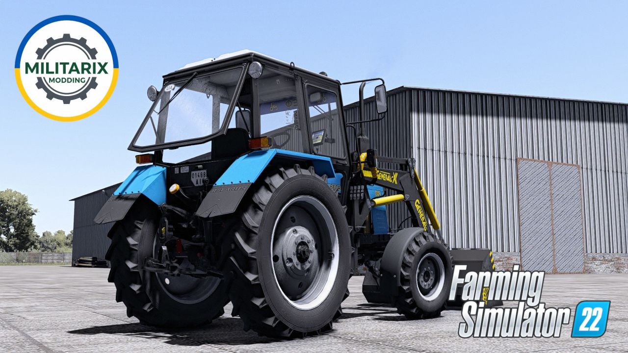 Фронтальний навантажувач GENERAL-X з ковшем для Farming Simulator 22