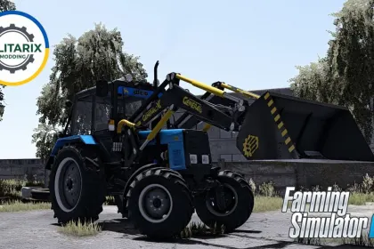 Фронтальний навантажувач GENERAL-X з ковшем для Farming Simulator 22 — 4