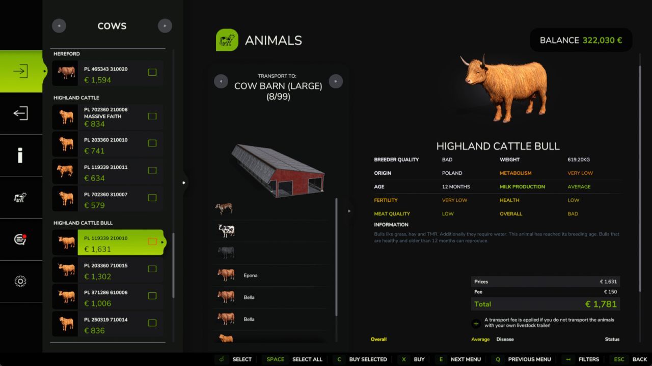 Neuer Realistischer Enhanced Livestock Mod für Farming Simulator 25 — Genetik, Krankheiten und Intelligente Zucht