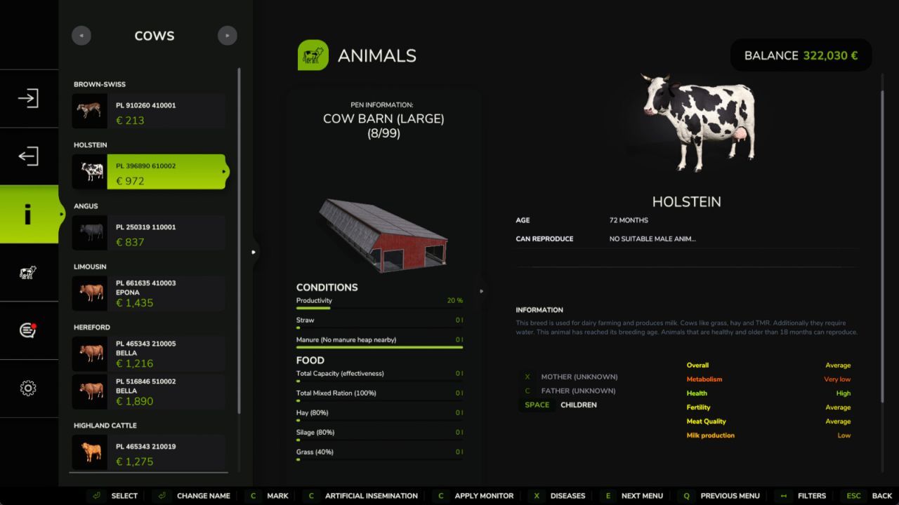 Neuer Realistischer Enhanced Livestock Mod für Farming Simulator 25 — Genetik, Krankheiten und Intelligente Zucht