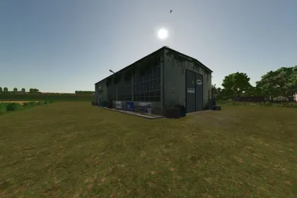 Гараж Long Garage для Farming Simulator 25