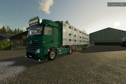 Naczepa do przewozu zwierząt Michieletto AM19 Edit do Farming Simulator 22
