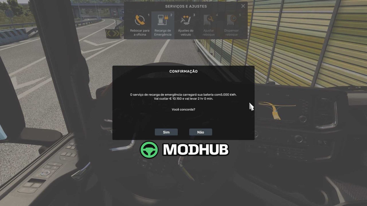Аварійна зарядка EMERGENCY RECHARGE 5000 KWH для ETS2
