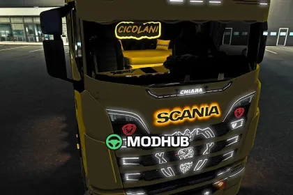 Інтер’єр Scania v1.0 для ETS2 — 2