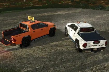 Effizienter Pickup Toyota Hilux 2021 Edit für Farming Simulator 25 — Schnell und Vielseitig — 2