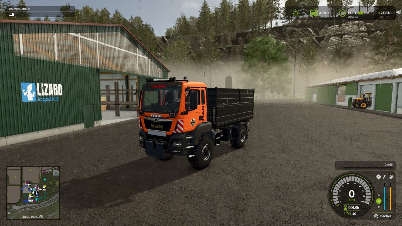 Leistungsstarker Lkw MAN TGS 18*** 4x4 mit Kran – Universelles Multitool für FS25