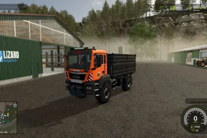 Leistungsstarker Lkw MAN TGS 18*** 4x4 mit Kran – Universelles Multitool für FS25 — 3