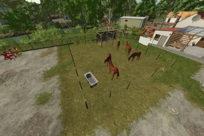 Сарай для коней Home made horse stable для Farming Simulator 25
