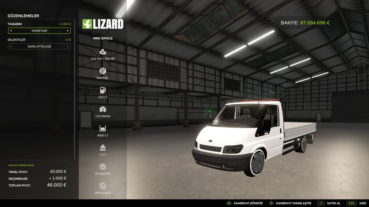 Автомобіль Ford Transit Mk6 для Farming Simulator 25