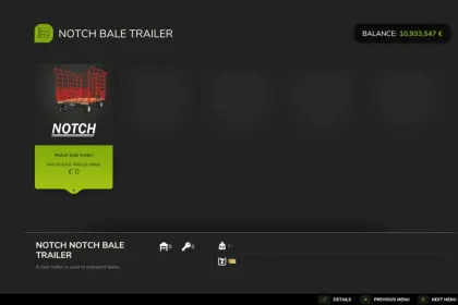 Ефективний Notch Bale Wagon — Візок-Кікер для Швидкого Підбору Тюків у FS25