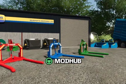 Ліфтер для тюків O’Hagan Engineering Folding Bale Lifter V1.0 для FS25