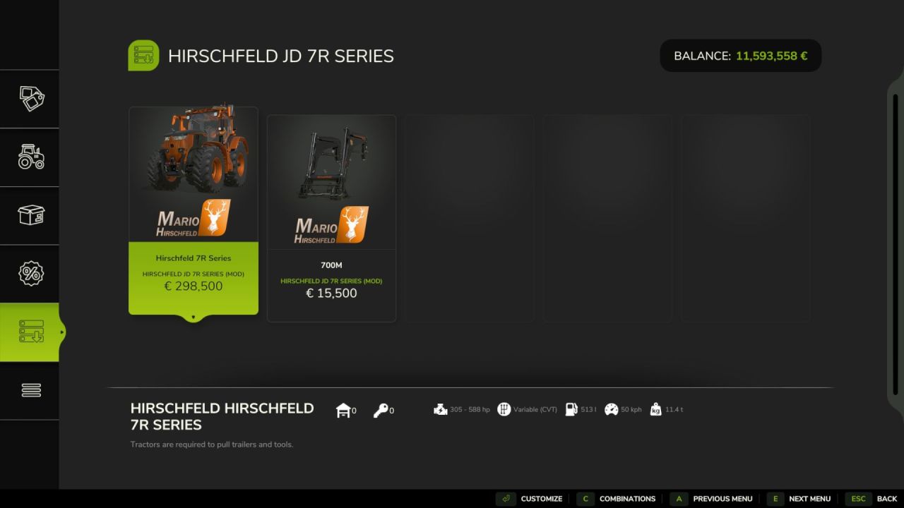 Potężny Traktor John Deere 7R Series z Realizmem i Pasażerem dla Farming Simulator 25