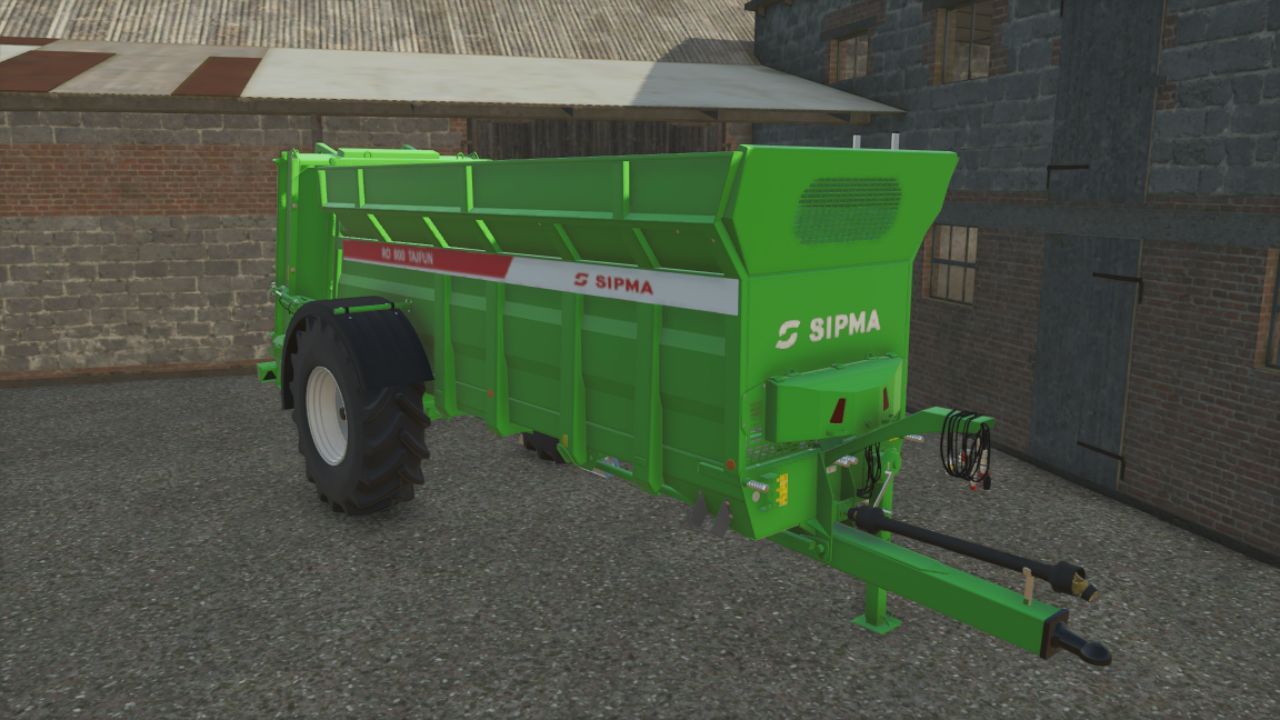 Efficient Manure Spreader SIPMA RO 800 TAJFUN 20,000 L for FS25
