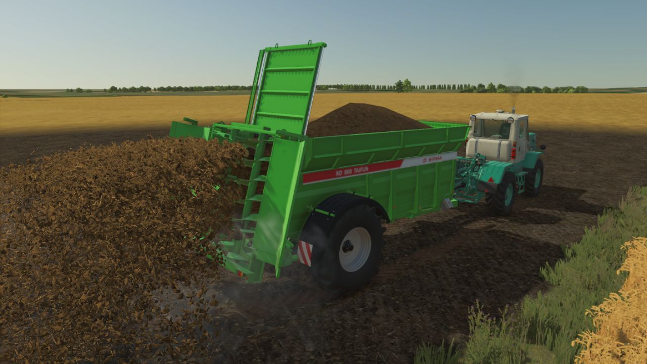 Efficient Manure Spreader SIPMA RO 800 TAJFUN 20,000 L for FS25