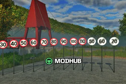 Norwegian Road Sign Pack Placeable V1.0 for FS25 — 2