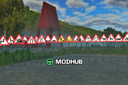 Norwegian Road Sign Pack Placeable V1.0 for FS25 — 3
