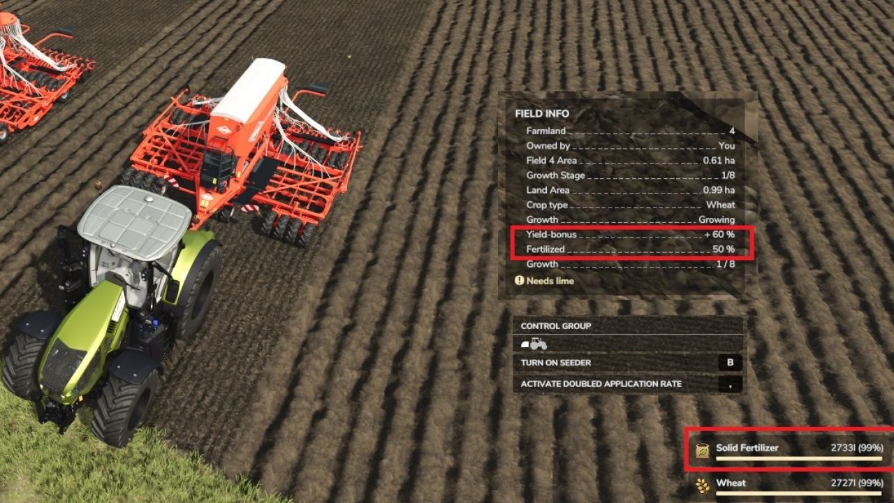 Ефективний Мод One Pass Fertilizing — 100% Удобрення за Один Прохід у FS25 - Скріншоти