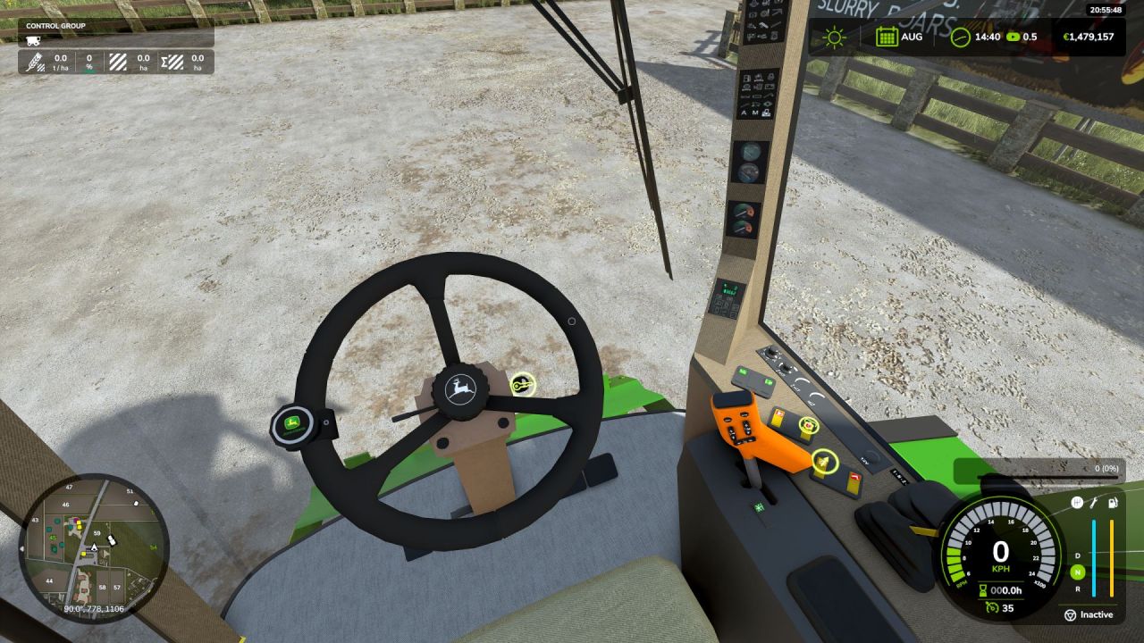 Трактор John Deere 1550 EU для Farming Simulator 25