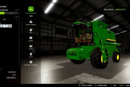 Трактор John Deere 1550 EU для Farming Simulator 25 — 6