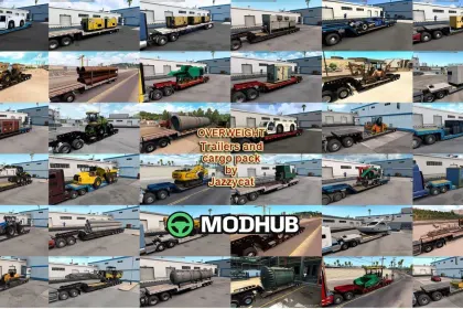 Paket übergewichtiger Trailer und Ladungen Jazzycat v6.2.4 für ATS — 2